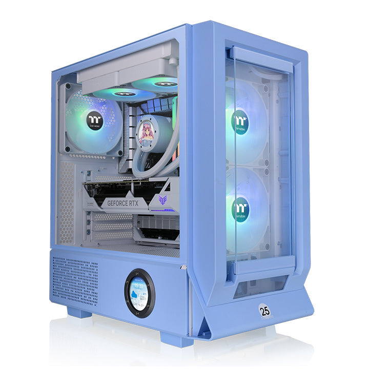メルシギンガページ Ceres 350 MX Hydrangea Blue Mid Tower Chassis – Thermaltake Global
