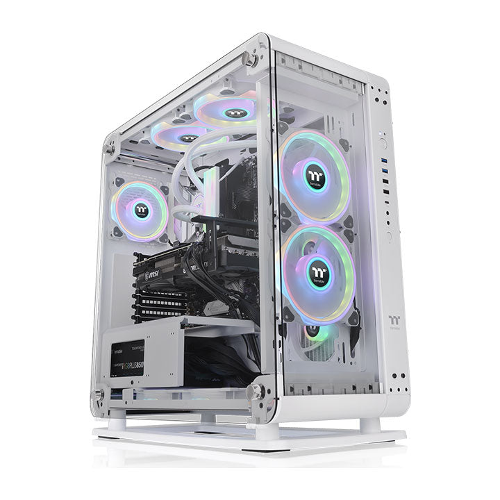 Core P6 Tempered Glass Snow Mid Tower Chassis – Thermaltake Global