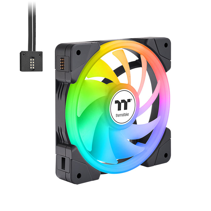美品　thermaltake SWAFAN EX12 ARGB Sync SWAFAN EX12 ARGB Sync PC Cooling Fan TT Premium Edition (3-Fan
