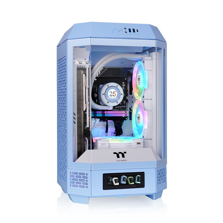 The Tower 250 Hydrangea Blue Mini Tower Chassis – Thermaltake Global