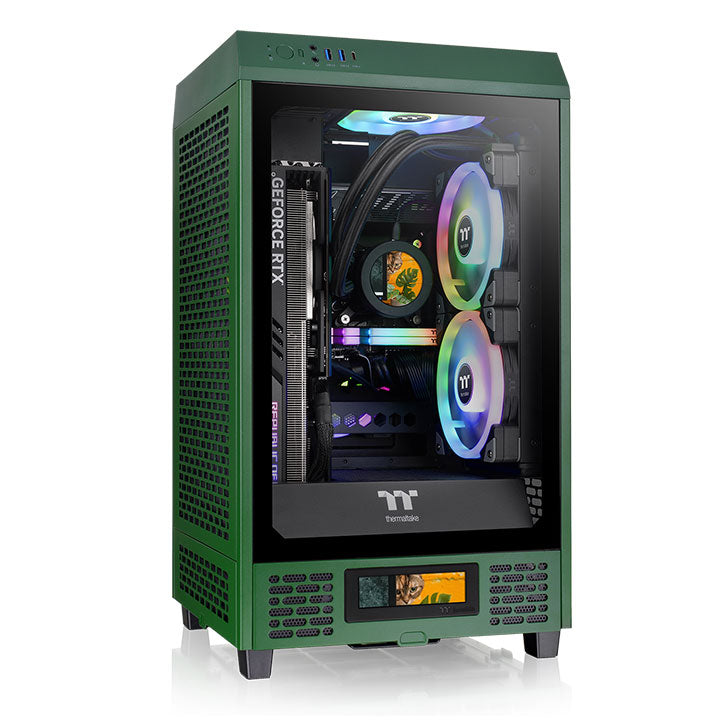 The Tower 200 Racing Green Mini Chassis – Thermaltake Global