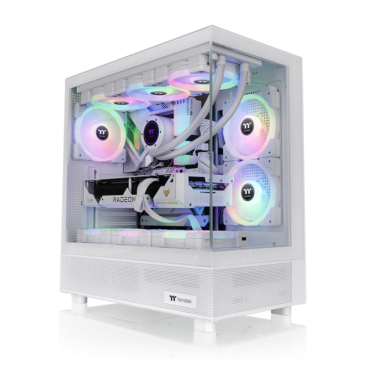 View 270 TG ARGB Snow Mid Tower Chassis – Thermaltake Global