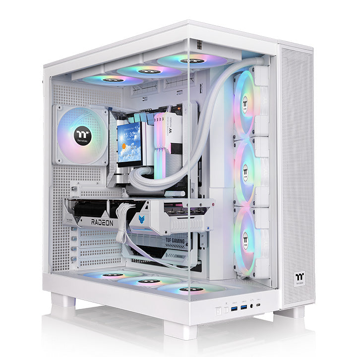 View 380 XL TG ARGB Snow Mid Tower Chassis – Thermaltake Global