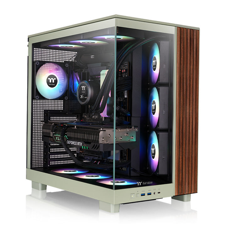 View 380 XL WS ARGB Matcha Green Mid Tower Chassis – Thermaltake