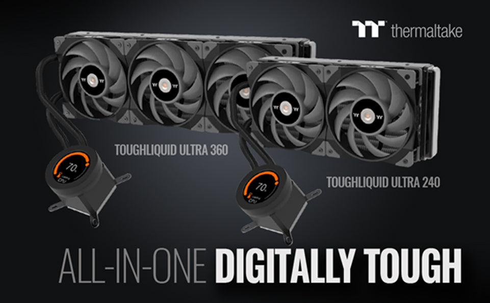 CES 2021: Thermaltake Presents the Next-Gen TOUGHLIQUID ULTRA and TOUGHLIQUID ARGB Sync AIO CPU Liquid Cooler