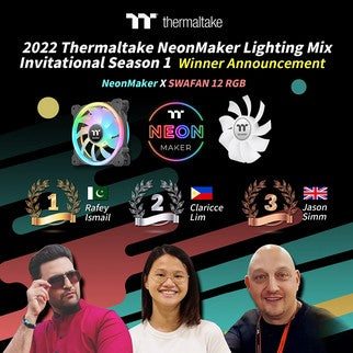 Thermaltake Reveals the Top 3 Winners of 2022 NeonMaker Lighting Mix Invitational Season 1