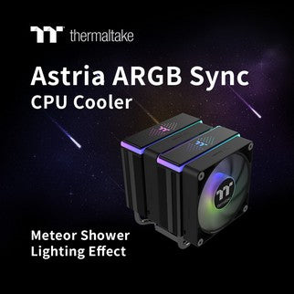 Thermaltake Announces New Air Cooler Lineup – ASTRIA Series All New Meteor Shower ARGB Lighting Effects