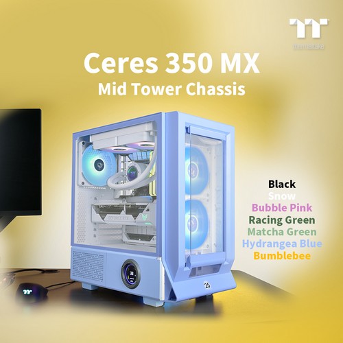 Thermaltake Announces the CTE E550 TG Mid Tower Chassis & the Ceres 350 MX Mid Tower Chassis  Supports the Latest Hidden-Connector Motherboards