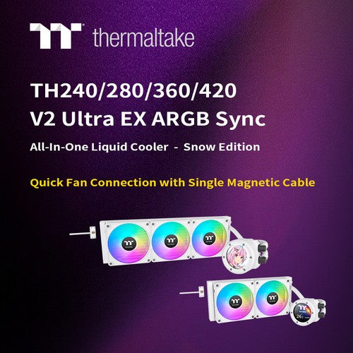 Thermaltake New TH V2 Ultra EX ARGB Sync AIO – Snow Edition is Now Available Worldwide   MagForce is the new Force