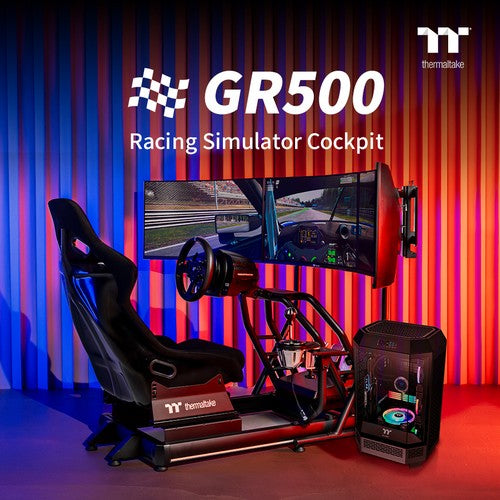 Thermaltake Debuts the GR500 Racing Simulator Cockpit and the Triple Racing Monitor Stand  Professional and Immersive Gaming Environment