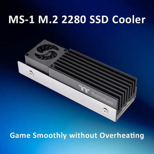 曜越推出高效主動式散熱的MS-1 M.2 2280 SSD散熱器  釋放M.2 Gen 5 SSD全部潛力