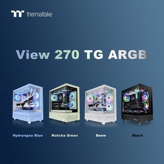 Thermaltake Introduces the View 270 TG ARGB Mid Tower Chassis with an Ultra-Wide View All 4 Colors Are Now Ready for Purchase