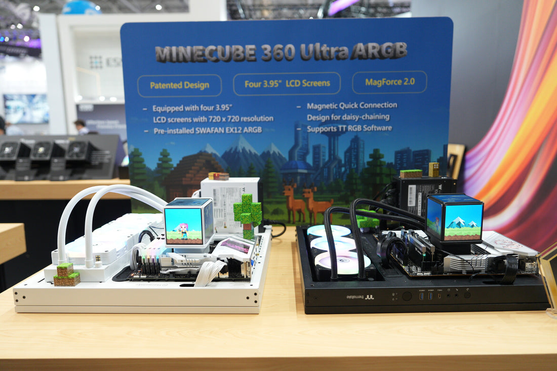 曜越推出專利設計四螢幕一體式水冷散熱器MINECUBE 360 Ultra  獨家多螢幕散熱設計與TH系列升級引領個性化PC裝機新風潮