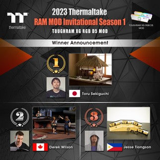 Thermaltake Announces the Top 3 Winners of 2023 Thermaltake RAM MOD Invitational Season 1