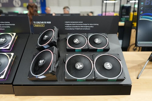 Thermaltake Announces the TS120/TS140 EX RGB PC Cooling Fan Individual Temperature Sensor and Advanced Magnetic Connection  for Superior PC Cooling