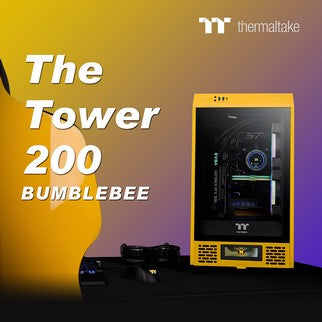 Thermaltake Unveils Its First Ever Bumblebee-Colored Product in The Tower 200 Mini Chassis Series Tiny but Mighty, Like a Bumblebee