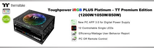 曜越新TT Premium頂級版 Toughpower iRGB Plus白金牌系列電源供應器CES 2018登場 電競與挖礦專用‧1680萬色搭配7種燈光模式