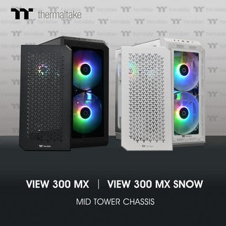 Thermaltake Unveils the new View 300 MX and View 300 MX Snow Mid-Tower Chassis Choose your style with dual front panels