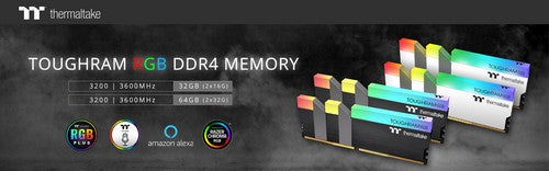 Thermaltake launches  TOUGHRAM RGB DDR4 32GB and 64GB Memory