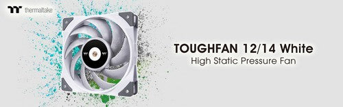 Thermaltake Unveils TOUGHFAN 12/14 High Static Pressure Radiator Fan White Edition Now Available for Purchase