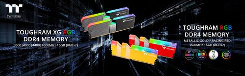 Thermaltake Releases High-End TOUGHRAM XG RGB Memory Kits with 16 LEDs and TOUGHRAM RGB in New Colors For Gaming, Speed and Aesthetics