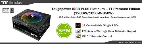 曜越推出TT Premium頂級版Toughpower iRGB Plus白金牌系列電源供應器 1680萬色搭配7種燈光模式 變化無極限