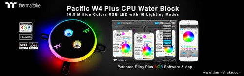 曜越发布最新1680万色Pacific W4 Plus CPU水冷头 炫光水冷散热新体验