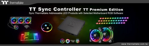 曜越全新TT Premium顶级版TT Sync数字控制盒 可同时安装9组曜越RGB产品 并支持三大主板厂软件