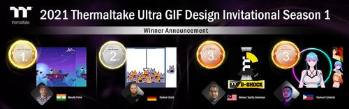 《2021曜越Ultra GIF設計邀請賽‧第一季》前三名出爐！