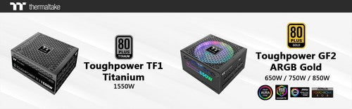 2021 Thermaltake Expo January Toughpower TF1 Titanium and the Toughpower GF2 ARGB Gold Series Analog Power Supplies