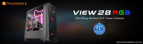 曜越全新View 28 RGB系列鷗翼式開窗機殼Tt LCS Certified水冷認證‧256色RGB Matrix光圈
