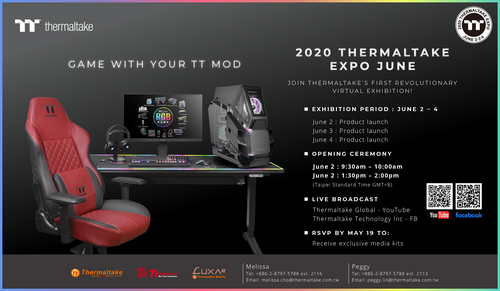 2020 Thermaltake Expo June Thermaltake’s First Revolutionary Virtual Exhibition