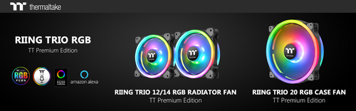 Thermaltake Releases Riing Trio 20 RGB Case Fan  TT Premium Edition  “Three-of-a-kind always beats two pair, Riing Trio!”