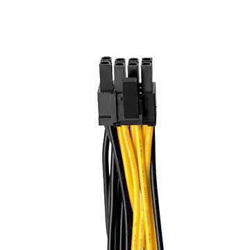 CPU 8Pin to Dual PCI-E 6+2Pin Splitter Cable