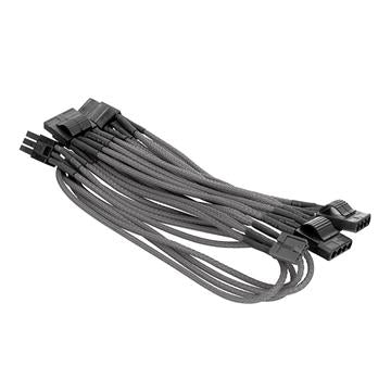 Individually Sleeved 4Pin Peripheral Cable - Grey