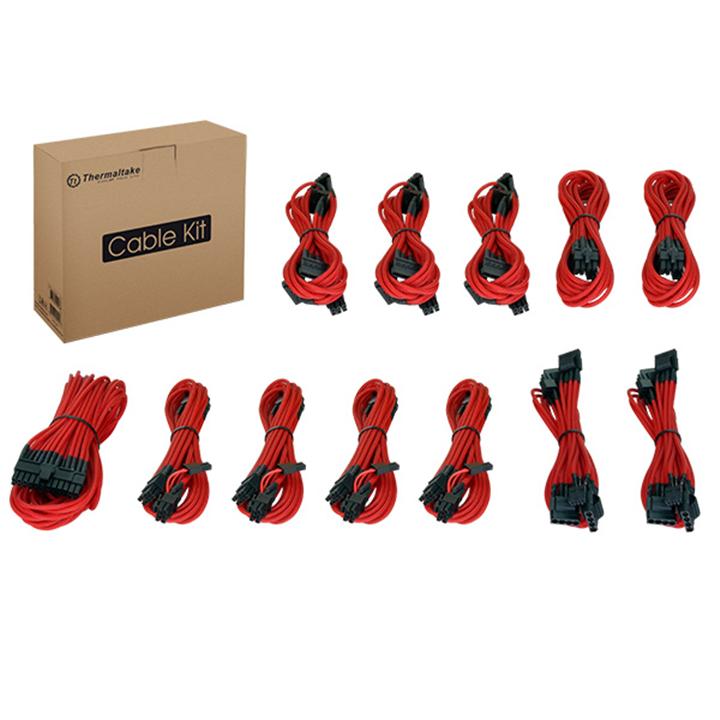 Individually Sleeved Cable Kit - Red