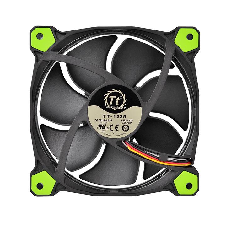 Riing 12 LED Green (3 fans pack)
