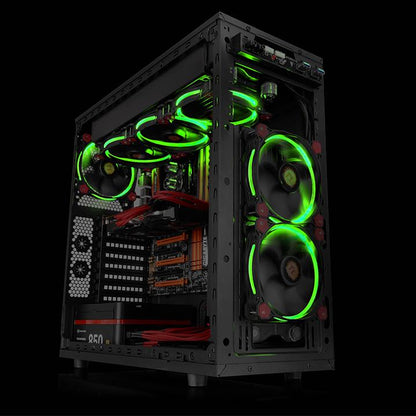 Riing 12 LED Green (3 fans pack)