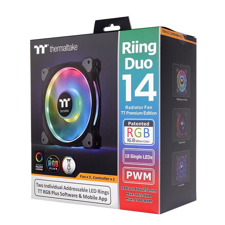 Riing Duo 14 RGB Radiator Fan TT Premium Edition (3-Fan Pack)