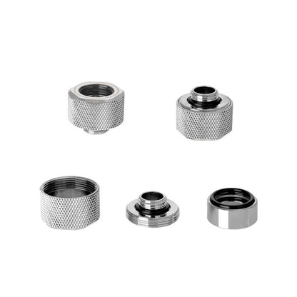 Pacific M-Pro G1/4 PETG 12mm Fitting Kit- Chrome