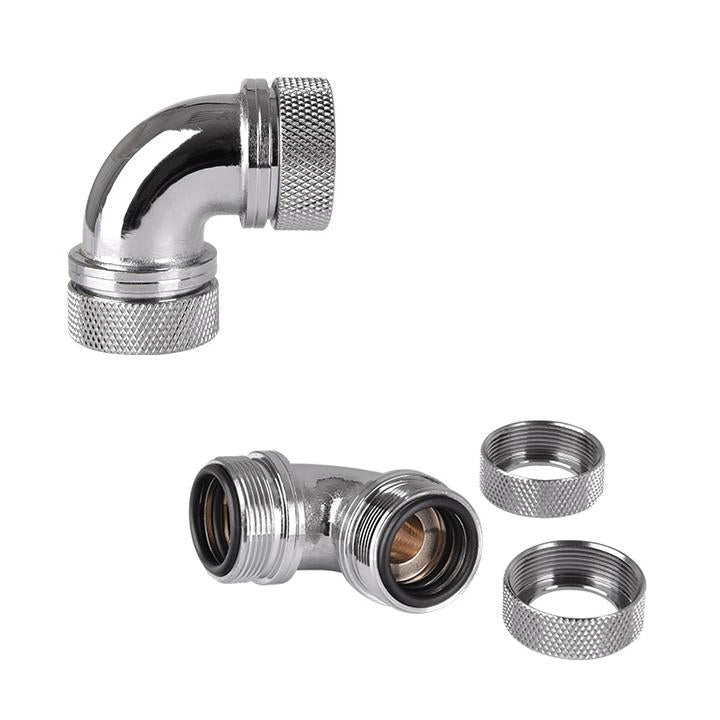 Pacific M-Pro G1/4 PETG 16mm Fitting Kit- Chrome