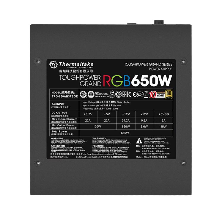 Thermaltake Toughpower Grand RGB 650W Gold (RGB Sync Edition)