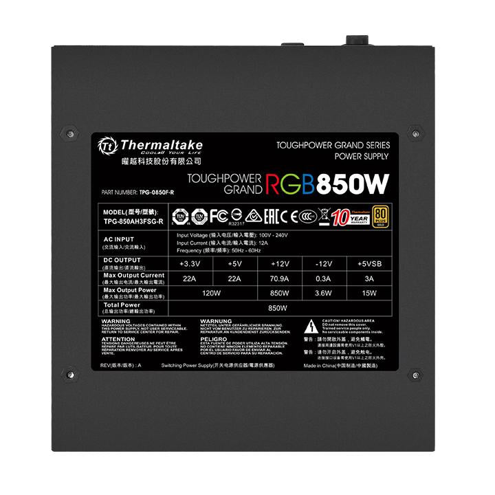 Toughpower Grand RGB 850W Gold Full Modular