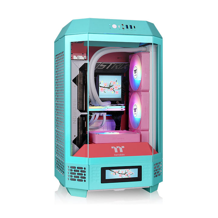 The Tower 250 Mint Strawberry Mini Tower Chassis