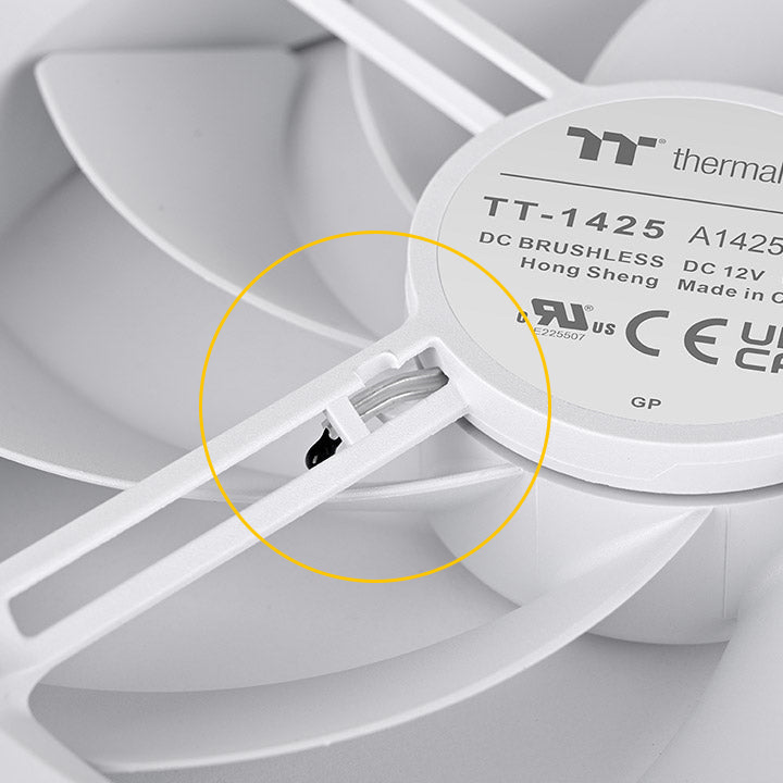 TS140 EX RGB PC Cooling Fan - White (3-Fan Pack)