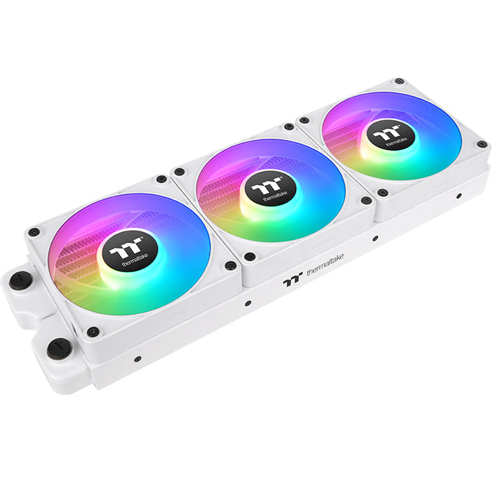 Thermaltake CT120EX ARGB　順方向5個・逆方向3個セット CT120 EX Reverse ARGB Sync PC Cooling Fan White (3-Fan Pack