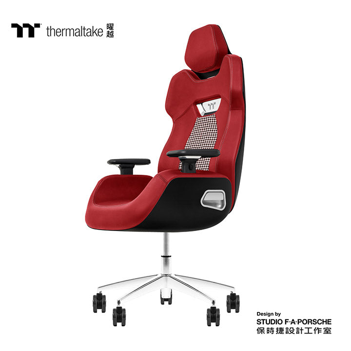 ARGENT E700 Real Leather Gaming Chair (Black Houndstooth Fabric) Design by Studio F. A. Porsche