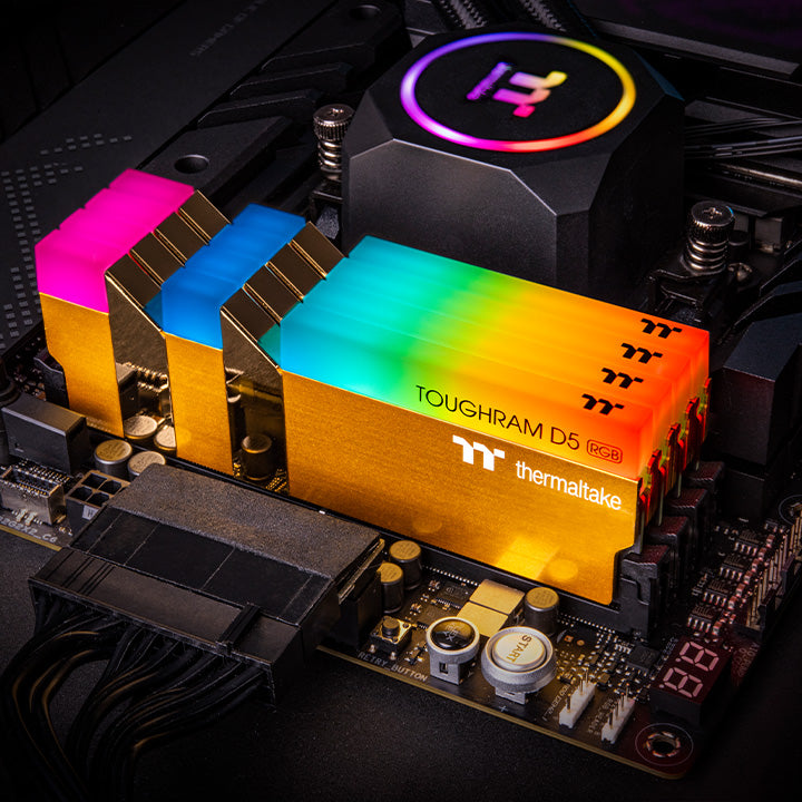 TOUGHRAM RGB D5 Memory DDR5 5600MT/s 32GB (16GB x2) - Metallic Gold