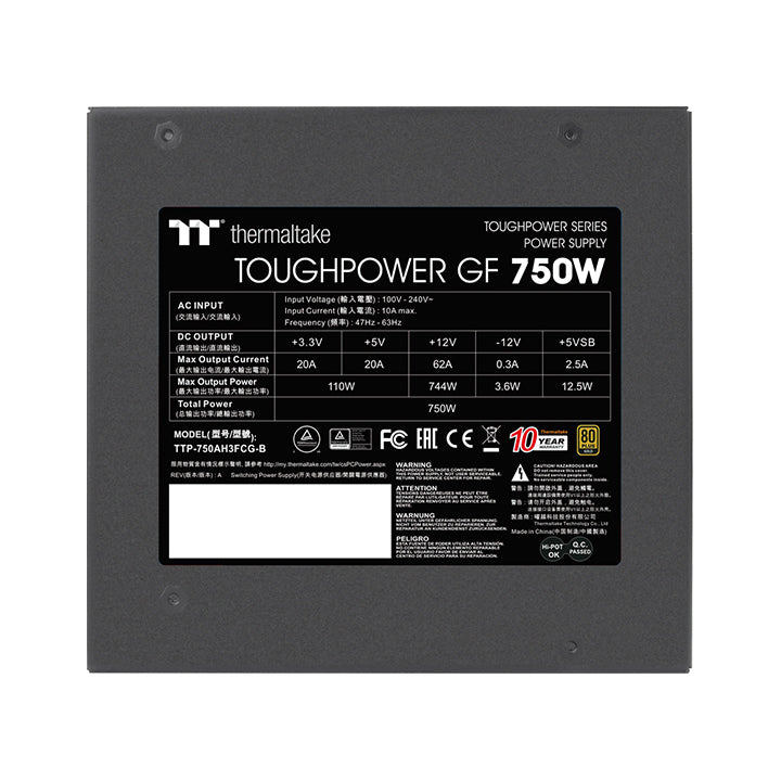 Toughpower GF 750W (Regional Only – EU/IN/JP)