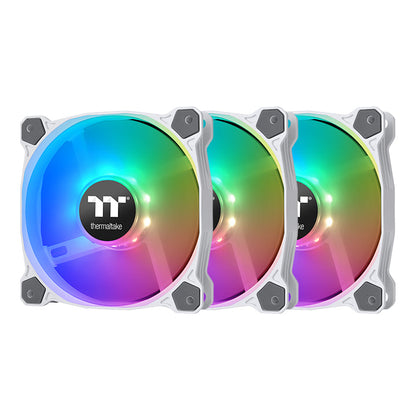 Pure 12 ARGB Sync Radiator Fan White  TT Premium Edition (3-Fan Pack)